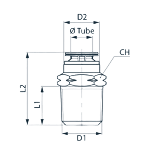 adaptateur g1/4 x 6,35mm