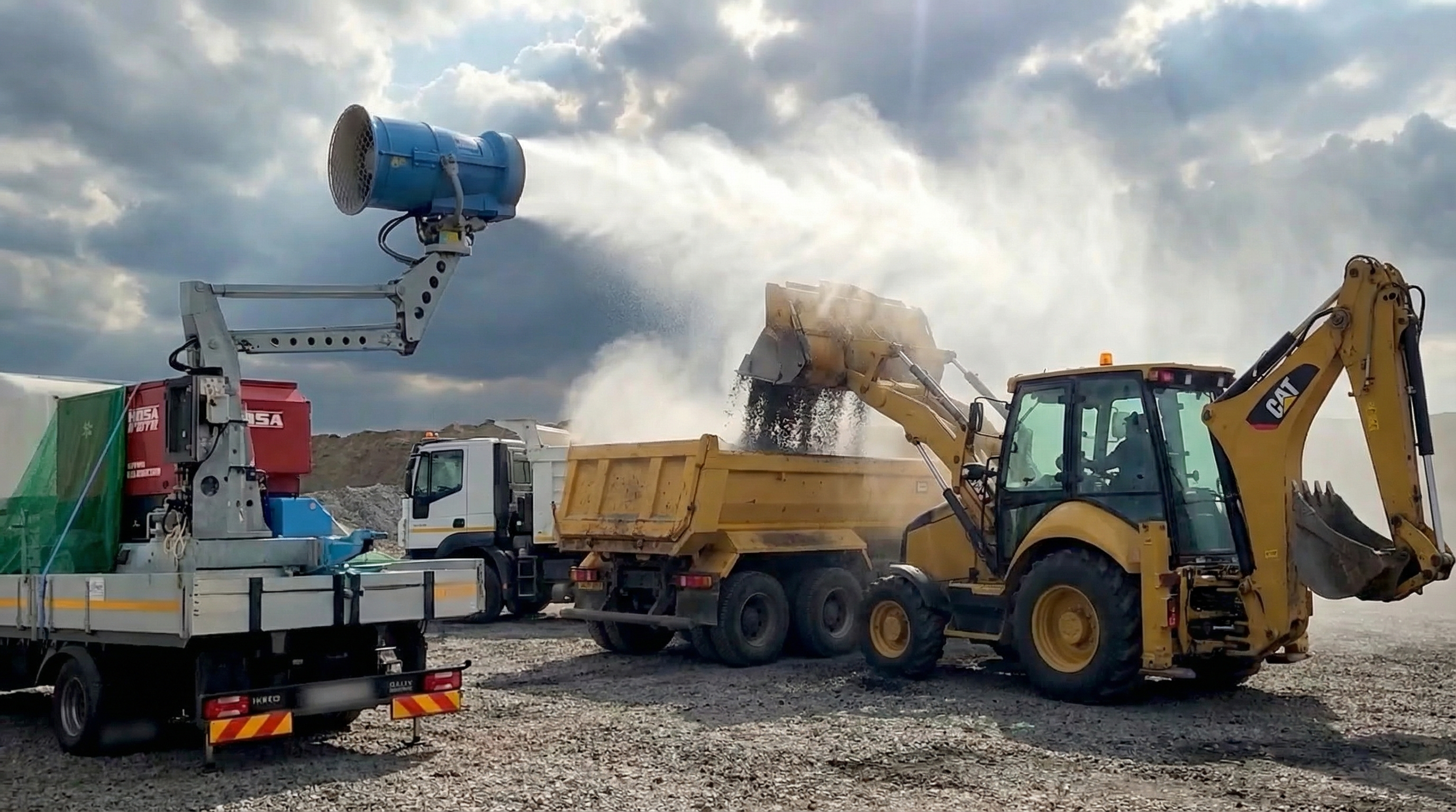 canon brumisation industrie minière abattage poussière